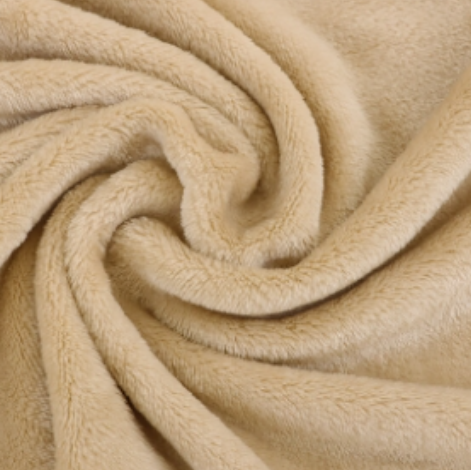 双面素色法兰绒 280g全涤针织绒布